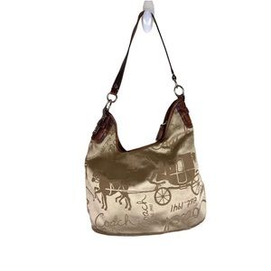 Coach Horse and Carriage Sateen Shoulder Bag